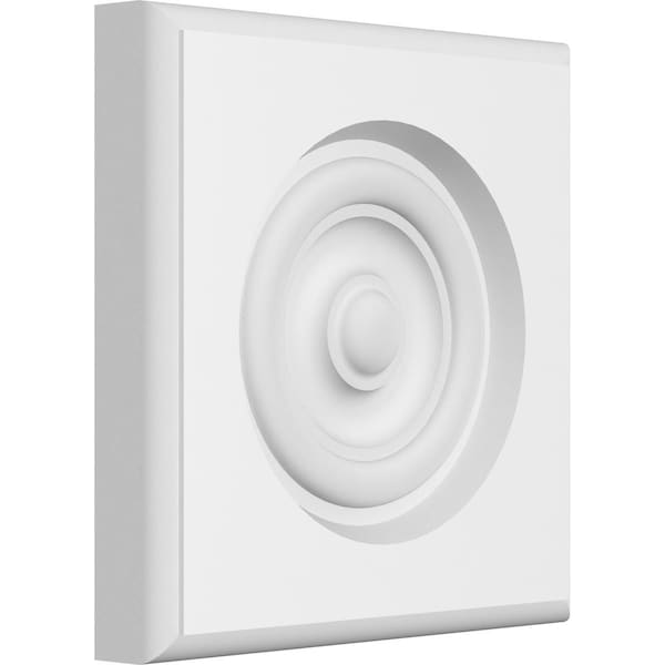 Ekena Millwork Standard Sedgwick Bullseye Rosette With Rounded Edge, 5"W x 5"H x 3/4"P ROSP050X050X075SDG04 - main